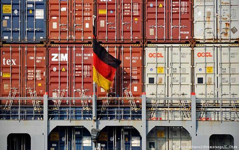 German trade surplus shrinks for first time in 8 years