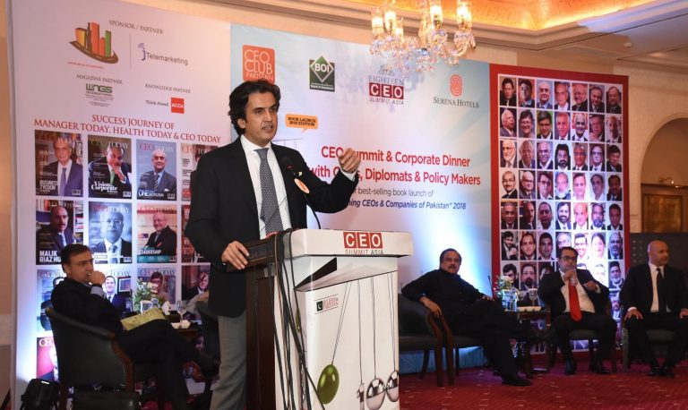 Khusro Bakhtiar addresses economic challenges and prospects to CEO Summit Islamabad