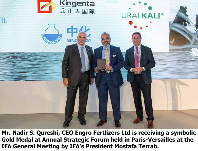 Engro Fertilizers receives International Fertilizer Association (IFA) Award 2019
