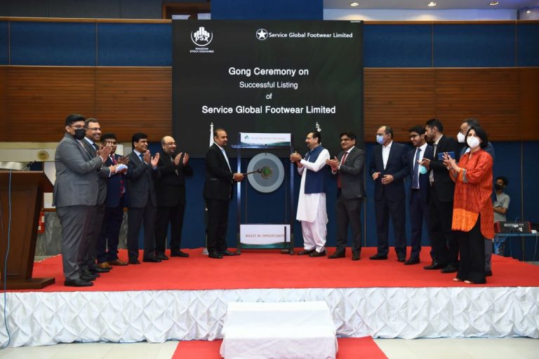PSX Holds Gong Ceremony on Listing of Service Global Footwear Limited