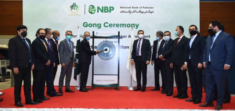 PSX holds Gong Ceremony for Onboarding NBP as Market Maker