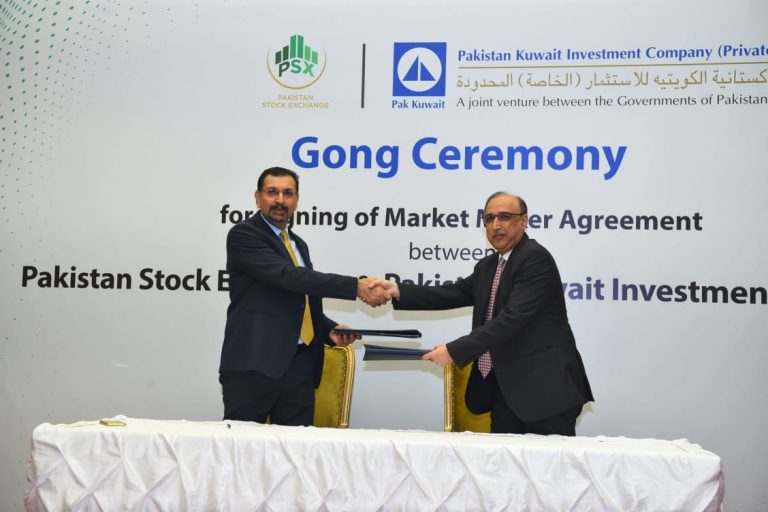 PSX holds gong ceremony for onboarding of PKIC as market maker