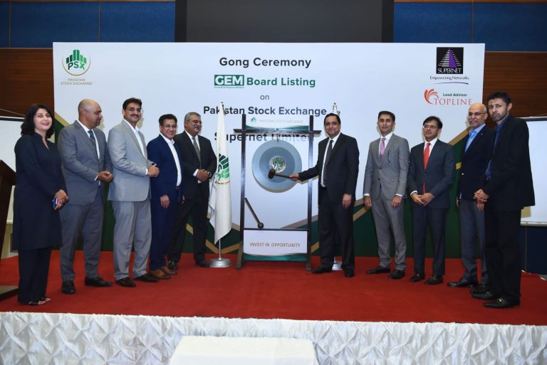 PSX holds gong ceremony on GEM Board listing of Supernet Ltd
